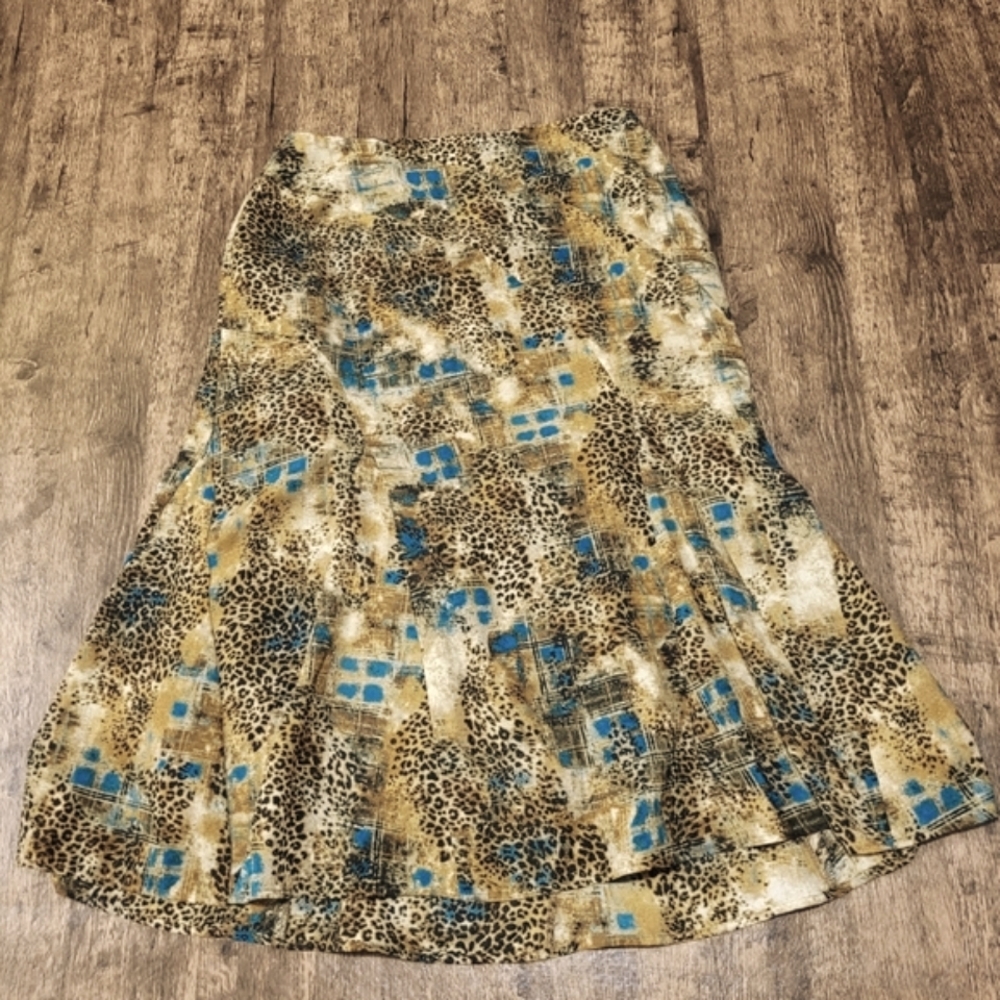 R.Q.T. Animal Print Skirt (Size 10)